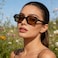 PORADAY Retro Rectangular Sunglasses for Women Men Vintage Small Square Frame Sun Glasses 90S Style Trendy Narrow BlackBrown