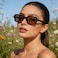 PORADAY Retro Rectangular Sunglasses for Women Men Vintage Small Square Frame Sun Glasses 90S Style Trendy Narrow BlackBrown