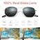 Pro Acme Small Square Sunglasses for Women Men 100 Real Glass Lens Hexagonal Frame C1 Gold Grey 51