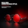 PROUDDEMON Retro Gothic Steampunk Sunglasses for Women Men Round Lens Metal Frame Shields for Parties Festivals Black Red