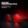 PROUDDEMON Retro Gothic Steampunk Sunglasses for Women Men Round Lens Metal Frame Shields for Parties Festivals Black Red