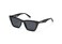 QUAY Womens Sunglasses Polarized Cat Eye Lenses with UV Protection Call The Shots Black