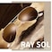 RAYSOL Real Glass Lens Aviator Sunglasses for Women Men Classic Metal Frame Sunglasses UV400 Shades Gold FrameBrown Lens