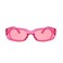 ENTHYI Rectangle Sunglasses for Women Retro 90s Sunglasses Small Narrow Square Frame UV400 Protection rose red