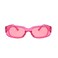 ENTHYI Rectangle Sunglasses for Women Retro 90s Sunglasses Small Narrow Square Frame UV400 Protection rose red