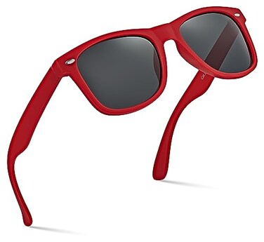 Retro Rewind Classic Polarized SunglassesRed Smoke Polarized