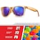 Retro Rewind Translucent Frame Colorful Neon 80s Sunglasses for Men Women Reflective Mirrored Lens