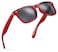 Retro Rewind Translucent Frame Colorful Neon 80s Sunglasses for Men Women Reflective Mirrored Lens
