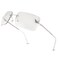 Revemo Y2K Sunglasses for Women 2000s Rimless Butterfly Fashion Rectangle Shades
