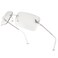 Revemo Y2K Sunglasses for Women 2000s Rimless Butterfly Fashion Rectangle Shades