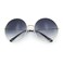 SA106 Classic Oversize Style Hippie Round Circle Lens Sunglasses Gold Frame Black Smoke Lens