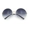 SA106 Classic Oversize Style Hippie Round Circle Lens Sunglasses Gold Frame Black Smoke Lens