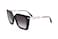 Salvatore Ferragamo Sunglasses Square Full Rim Black Frame and Smoke Gradient Lens SF1041S001