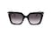 Salvatore Ferragamo Sunglasses Square Full Rim Black Frame and Smoke Gradient Lens SF1041S001