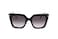 Salvatore Ferragamo Sunglasses Square Full Rim Black Frame and Smoke Gradient Lens SF1041S001