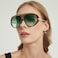 SODQW Oversized Aviator Sunglasses for Women With Earring Trendy Large Big 2025 Designer Shades Adjustable Temples