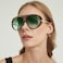 SODQW Oversized Aviator Sunglasses for Women With Earring Trendy Large Big 2025 Designer Shades Adjustable Temples