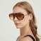 SODQW Oversized Aviator Sunglasses for Women With Earring Trendy Large Big 2025 Designer Shades Adjustable Temples