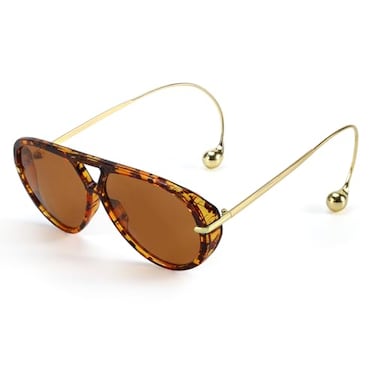 SODQW Oversized Aviator Sunglasses for Women With Earring Trendy Large Big 2025 Designer Shades Adjustable Temples