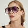 SODQW Oversized Aviator Sunglasses for Women With Earring Trendy Large Big 2025 Designer Shades Adjustable Temples