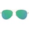 SOJOS Classic Aviator Sunglasses for Women Men Metal Frame Spring Hinges SJ1030 GoldGreenish Blue