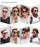 SOJOS Classic Polarized Aviator Sunglasses for Women Men Retro Trendy Aviators Shades SJ2201 BlackGradient Grey
