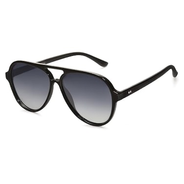 SOJOS Classic Polarized Aviator Sunglasses for Women Men Retro Trendy Aviators Shades SJ2201 BlackGradient Grey
