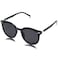 SOJOS Classic Round Sunglasses for Women Men Retro Vintage Large Plastic Frame BLOSSOM SJ2067 with Black FrameGrey Lens