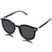SOJOS Classic Round Sunglasses for Women Men Retro Vintage Large Plastic Frame BLOSSOM SJ2067 with Black FrameGrey Lens