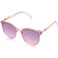 SOJOS Classic Round Sunglasses for Women Men Retro Vintage Large Plastic Frame BLOSSOM SJ2067 with Rainbow FrameGradient Purple Top and Pink Bottom Lens