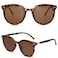 SOJOS Classic Round Sunglasses for Women Men Retro Vintage Large Plastic Frame BLOSSOM SJ2067 with Tortoise FrameBrown Lens