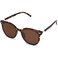 SOJOS Classic Round Sunglasses for Women Men Retro Vintage Large Plastic Frame BLOSSOM SJ2067 with Tortoise FrameBrown Lens