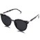 SOJOS Classic Round Sunglasses for Women Men Retro Vintage Shades Large Plastic Frame Sunnies SJ2067 with Grey Tortoise FrameGrey Lens