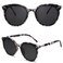 SOJOS Classic Round Sunglasses for Women Men Retro Vintage Shades Large Plastic Frame Sunnies SJ2067 with Grey Tortoise FrameGrey Lens