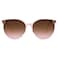 SOJOS Classic Trendy Round Sunglasses Womens Mens Oversized Large Shades UV400 Vacation Sunnies SJ2068 Clear PinkGradient GreyPink