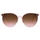 SOJOS Classic Trendy Round Sunglasses Womens Mens Oversized Large Shades UV400 Vacation Sunnies SJ2068 Clear PinkGradient GreyPink