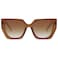 SOJOS Large Oversized Polarized Sunglasses for Women Big Designer Womens Trendy Square Shades SJ2205 Caramel BrownBrown