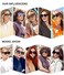 SOJOS Large Oversized Polarized Sunglasses for Women Big Designer Womens Trendy Square Shades SJ2205 Caramel BrownBrown