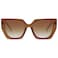 SOJOS Large Oversized Polarized Sunglasses for Women Big Designer Womens Trendy Square Shades SJ2205 Caramel BrownBrown