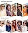 SOJOS Large Oversized Polarized Sunglasses for Women Big Designer Womens Trendy Square Shades SJ2205 Clear GreenGrey