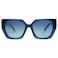 SOJOS Large Oversized Polarized Sunglasses for Women Big Designer Womens Trendy Square Shades SJ2205 Dark BlueBlue