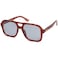 SOJOS Retro Aviator Sunglasses For Women Men Square Womens Square Sun Glasses SJ2355Brown Tortoise Grey