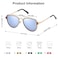 SOJOS Retro Polarized Double Bridge Sunglasses for Men Women Mirrored Lens SJ1051 with Gold FrameDusty Blue Mirrored Lens