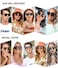 SOJOS Retro Round Polarized Sunglasses for Women Men Classic Vintage Sunnies SJ2069 Amber TortoiseBrown