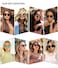 SOJOS Small Round Classic Polarized Sunglasses for Women Men Vintage Style UV400 Lens MAY SJ2113 BrownBrown