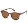 SOJOS Small Round Classic Polarized Sunglasses for Women Men Vintage Style UV400 Lens MAY SJ2113 BrownBrown