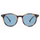 SOJOS Small Round Classic Polarized Sunglasses for Women Men Vintage Style UV400 Lens SJ2113 BrownLight Blue