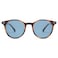SOJOS Small Round Classic Polarized Sunglasses for Women Men Vintage Style UV400 Lens SJ2113 BrownLight Blue
