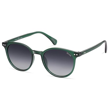 SOJOS Small Round Classic Polarized Sunglasses for Women Men Vintage Style UV400 Lens SJ2113 GreenGradient Grey