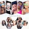 SOJOS Small Round Polarized Sunglasses for Women Men Classic Vintage Retro Shades UV400 SJ1014 GoldGrey